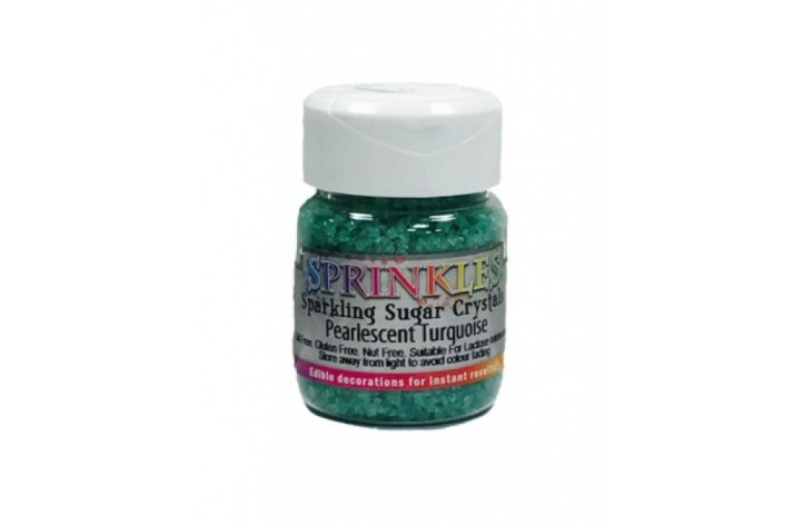 Sparkling Sugar Crystals - Pearlescent Turquoise